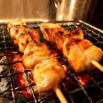 七輪の炭火で焼くねぎま
